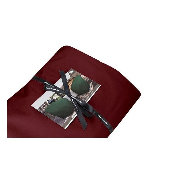 Eevelle MERIDIAN Series, Square Ottoman Cover - Burgundy, 21L x 21W x 17H MDTSQOM-BRG - main